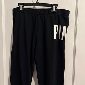 Black and white sweatpants from “PINK”